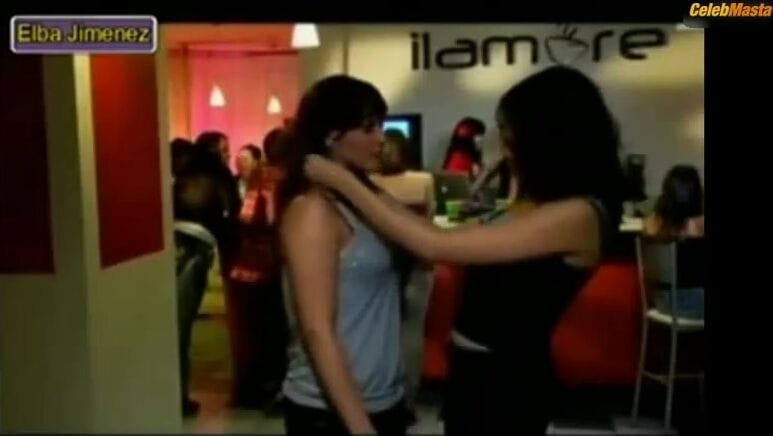 Elba Jimenez Lesbian Kiss and Scene in Elba Jimenez Lesbian Kiss