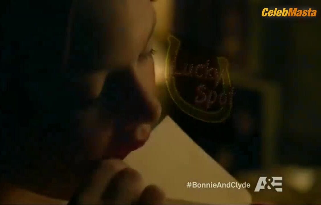 Holliday Grainger Shows Underwear Scene in Bonnie And Clyde