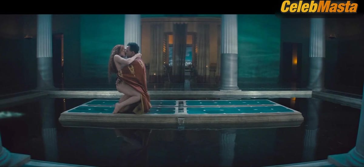 Jamaica Vaughan and India Shaw-Smith Bare Tits, Bush Scene in Spartacus House Of Ashur