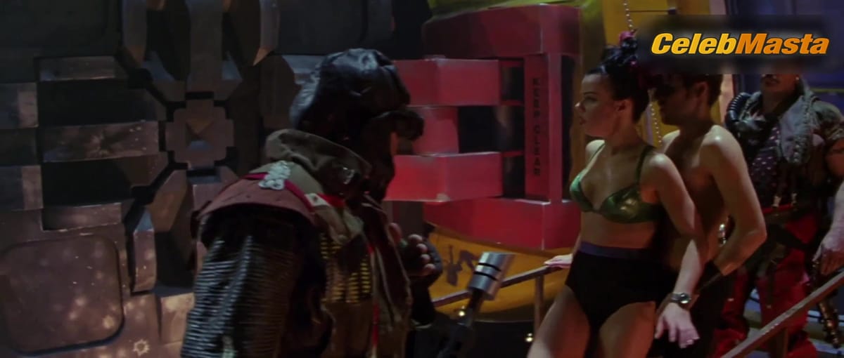 Debi Mazar's Tits, Swimsuit Scene in Space Truckers