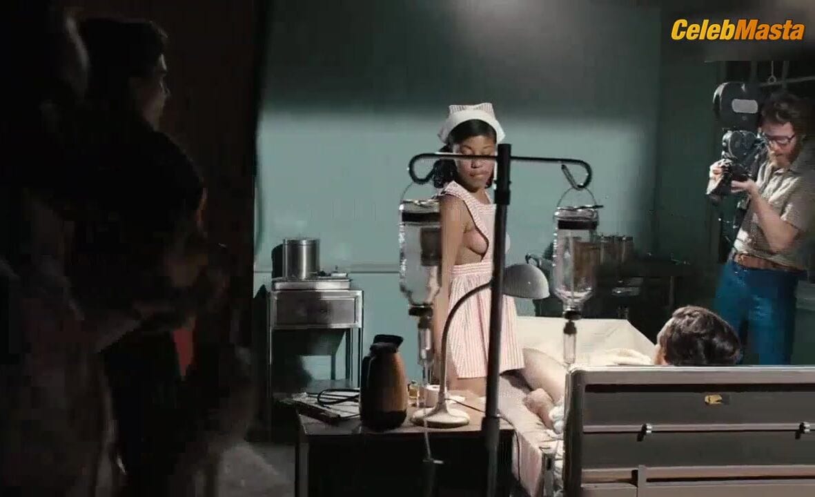 Dominique Fishback Bares Tits Scene in The Deuce