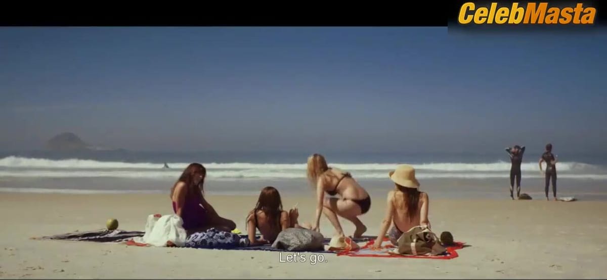 Alison Wheeler, Margot Bancilhon, Phillipine Stindel and Vanessa Guide Swimsuit Scene in Going To Brazil