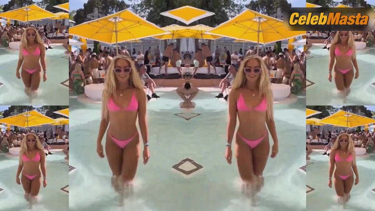 Alisha Lehmann Swimsuit Scene from Alisha Lehmann Tik Tok & Facebook (best Of Until January 2023)