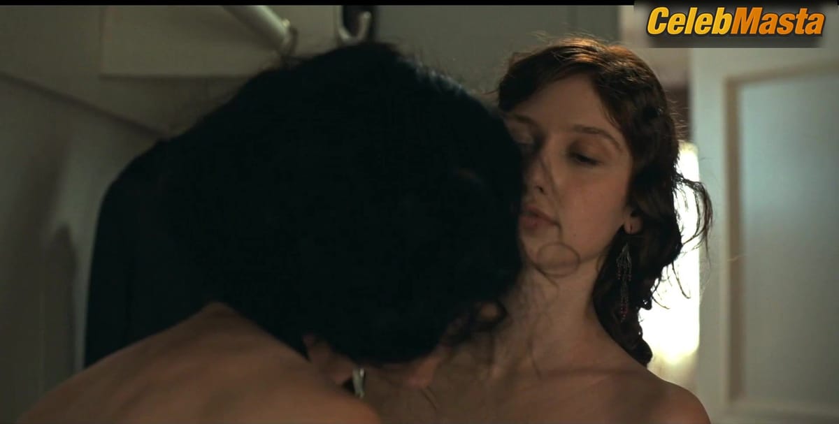 Madison Rogers and Cailyn Rice's Boobs in Lesbian Scene in 1923