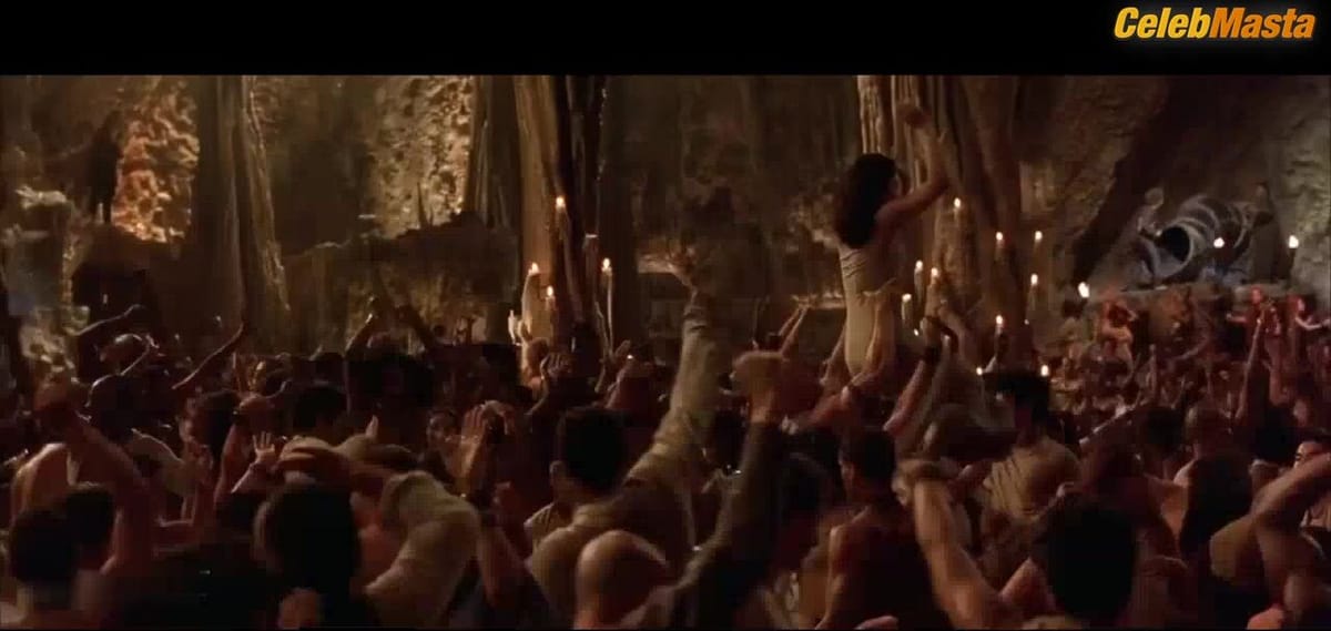 Carrie-Anne Moss Tits Scene from The Matrix Reloaded