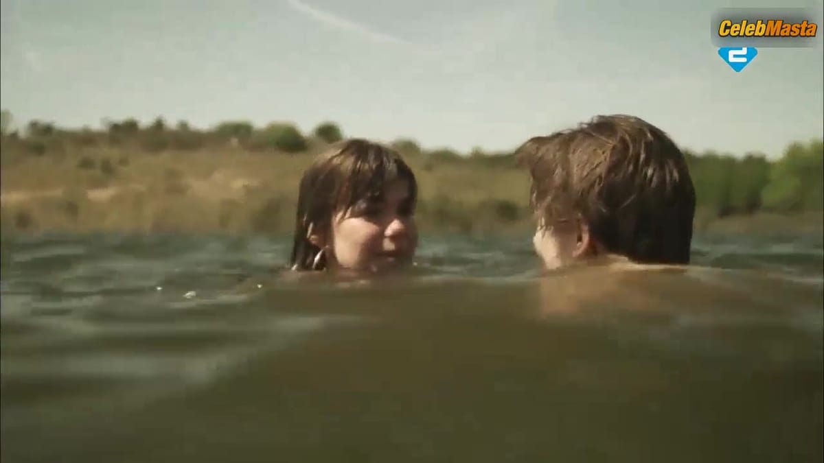 Abbey Hoes Swimsuit Scene from Finnemans