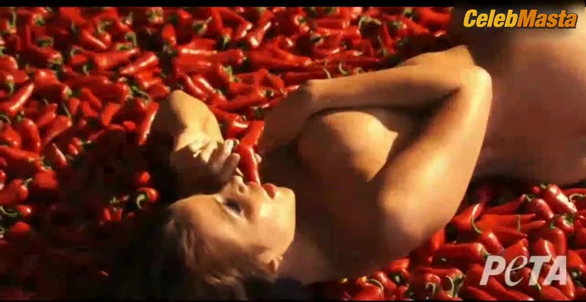 Vida Guerra's Booty, Boobs Scene in Peta Advertisement