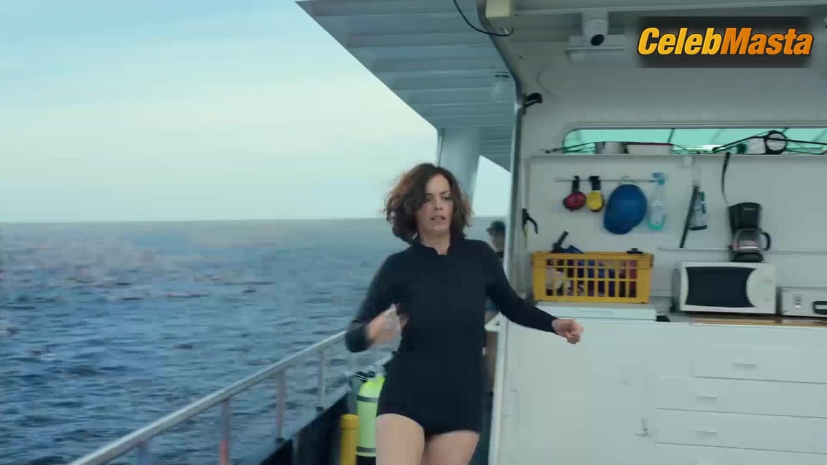 Berenice Bejo Swimsuit Scene from Under Paris