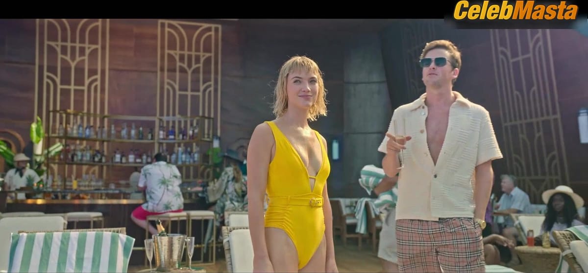 Violett Beane and Lauren Patten Swimsuit Scene in Death And Other Details
