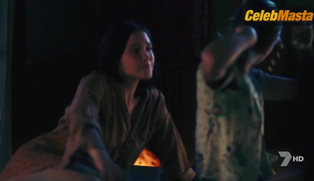 Mackenzie Mauzy, Eden Brolin, Greer Grammer in a Lesbian Scene in Manson's Lost Girls