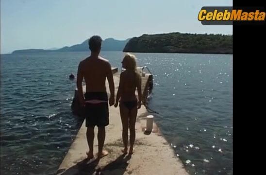 Geri Halliwell Swimsuit Scene from Robbie Williams
