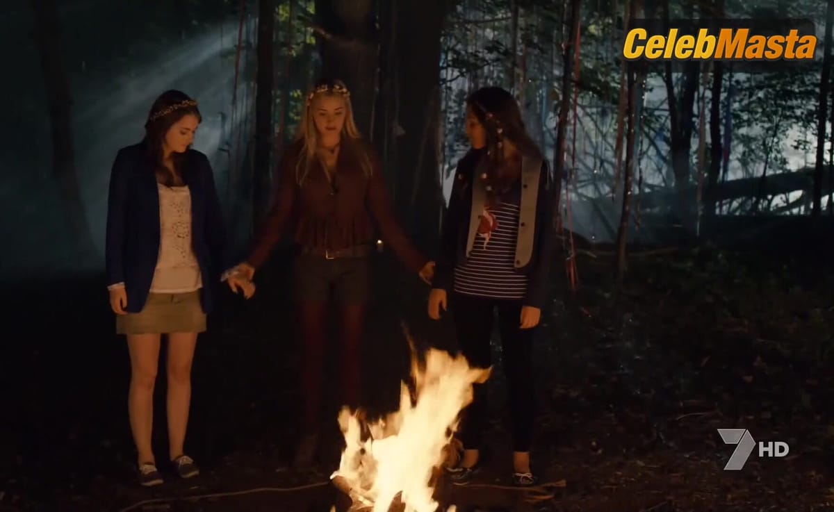 AJ Michalka, Allie Macdonald and Zoe Belkin's Tits, Underwear Scene in Salem Falls