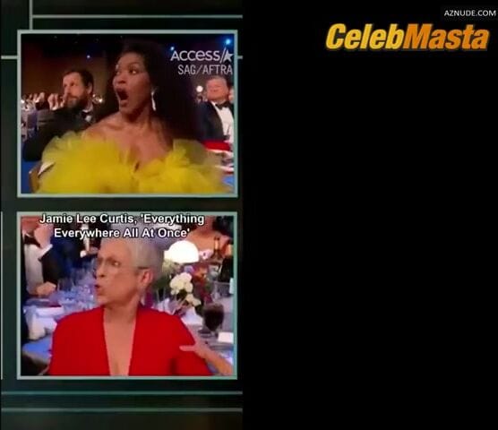 Jamie Lee Curtis, Michelle Yeoh Lesbian Scene from Screen Actors Guild Awards