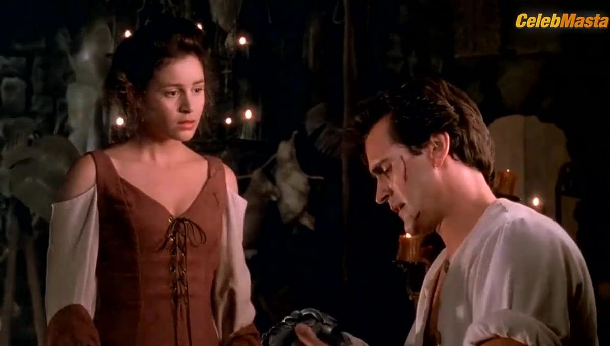 Embeth Davidtz Tits Scene from Army Of Darkness