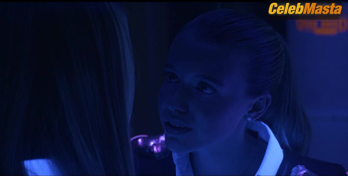 Maddie Phillips and Devon Hales Lesbian Scene in Teenage Bounty Hunters