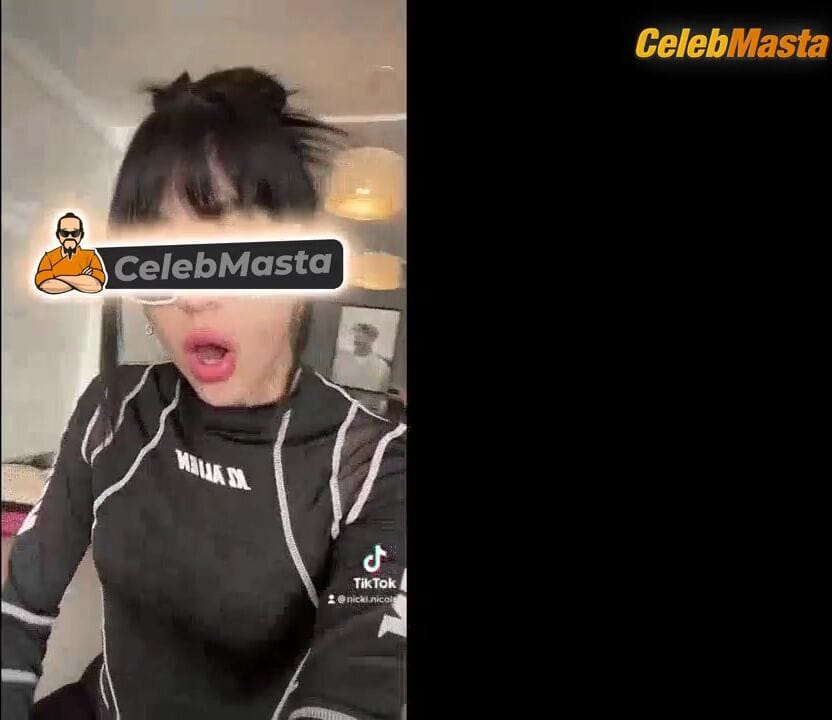 3500 batch Booty Scene, Wearing Sexy Black Outfit and Showing Off Her Eyes And Body For Tiktok