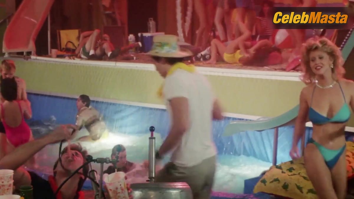 Lynda Wiesmeier Swimsuit Scene from Real Genius