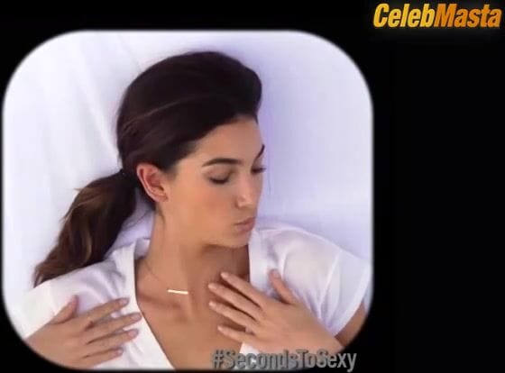 Lily Aldridge Tits, Underwear Scene in Victoria's Secret T-shirt Bra