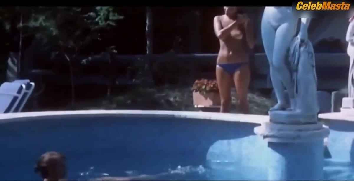 Colette Descombes and Gloria Guida Tits, Swimsuit Scene in La ragazzina