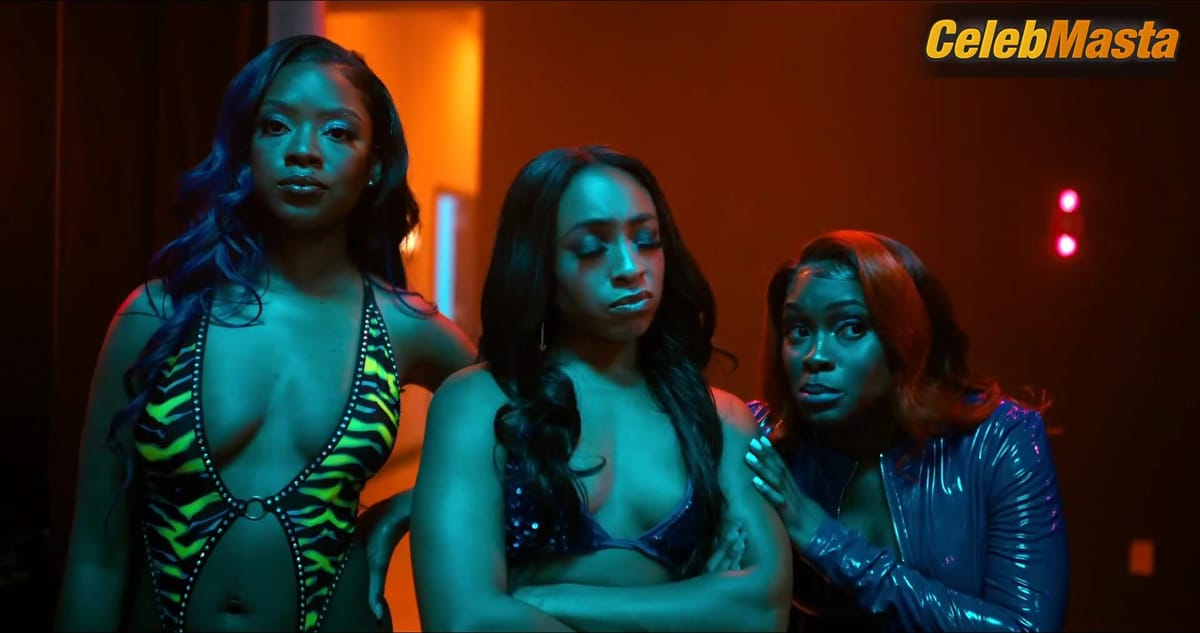 Amber Reign Smith, Tamera Kissen and Crystle Stewart Reveal Thong, Underwear Scene in Beauty In Black