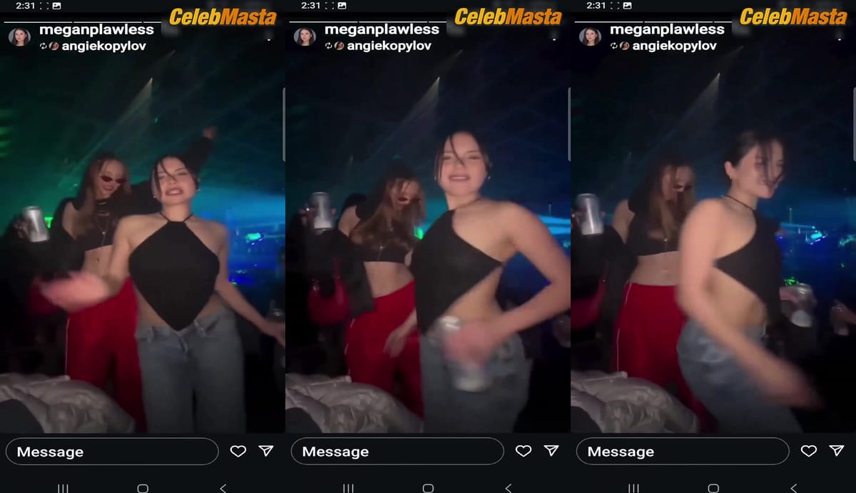 Megan Lawless Tits Scene Wearing A Sheer Top At A Concert Saturday Night, Exposing Her Small Chest in Megan Lawless At A Concert Saturday Night Wearing A Sheer Top Exposing Her Tiny Chest
