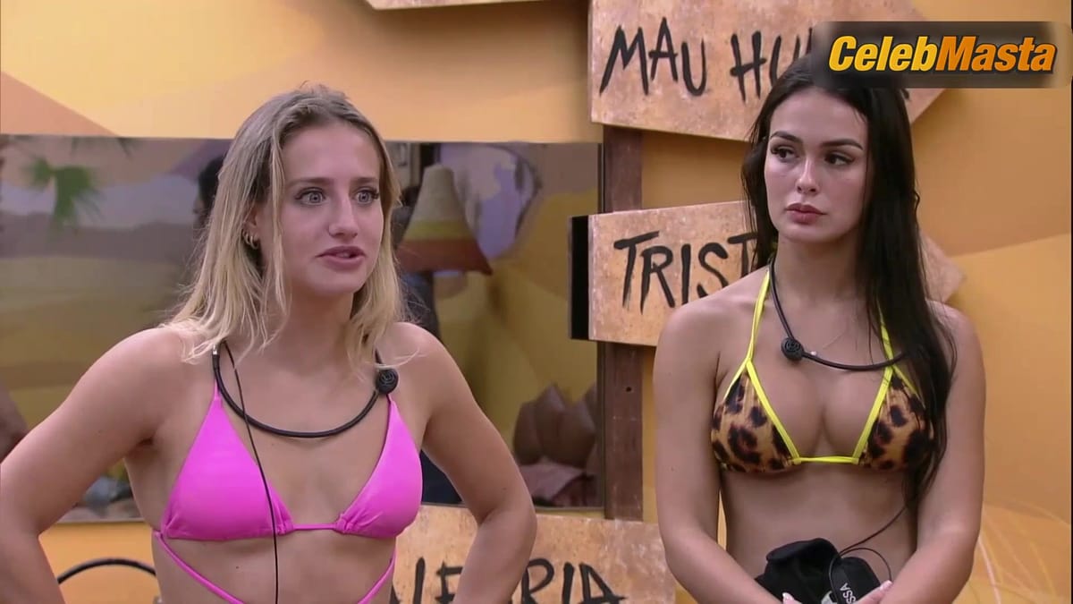 Bruna Griphao and Larissa Santos Swimsuit Scene in Big Brother Brasil 2023