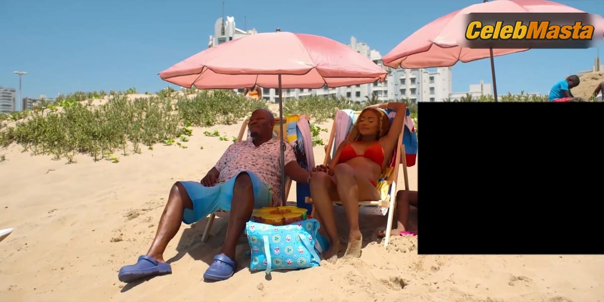 Lunathi Mampofu Tits, Swimsuit Scene from Disaster Holiday