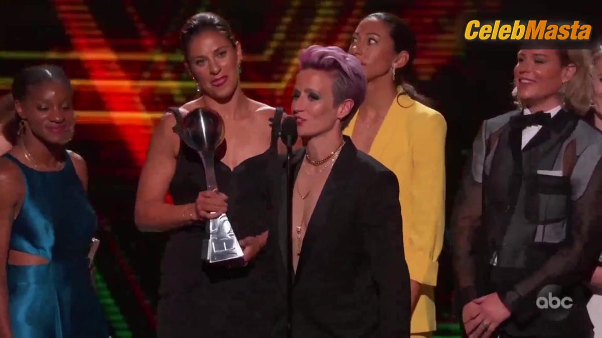 Megan Rapinoe Tits Scene from Espy Awards