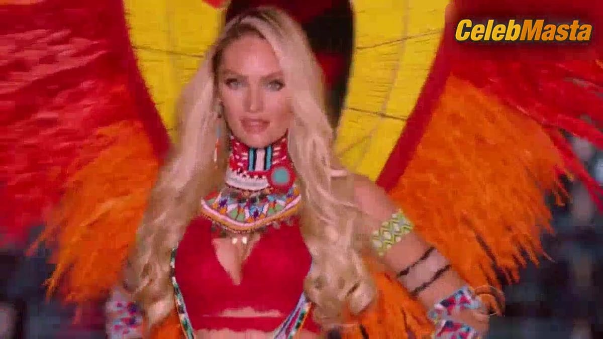Candice Swanepoel, Elsa Hosk, Cindy Bruna, Maria Borges and Leomie Anderson's Underwear Scene in The Victoria's Secret Fashion Show 2017