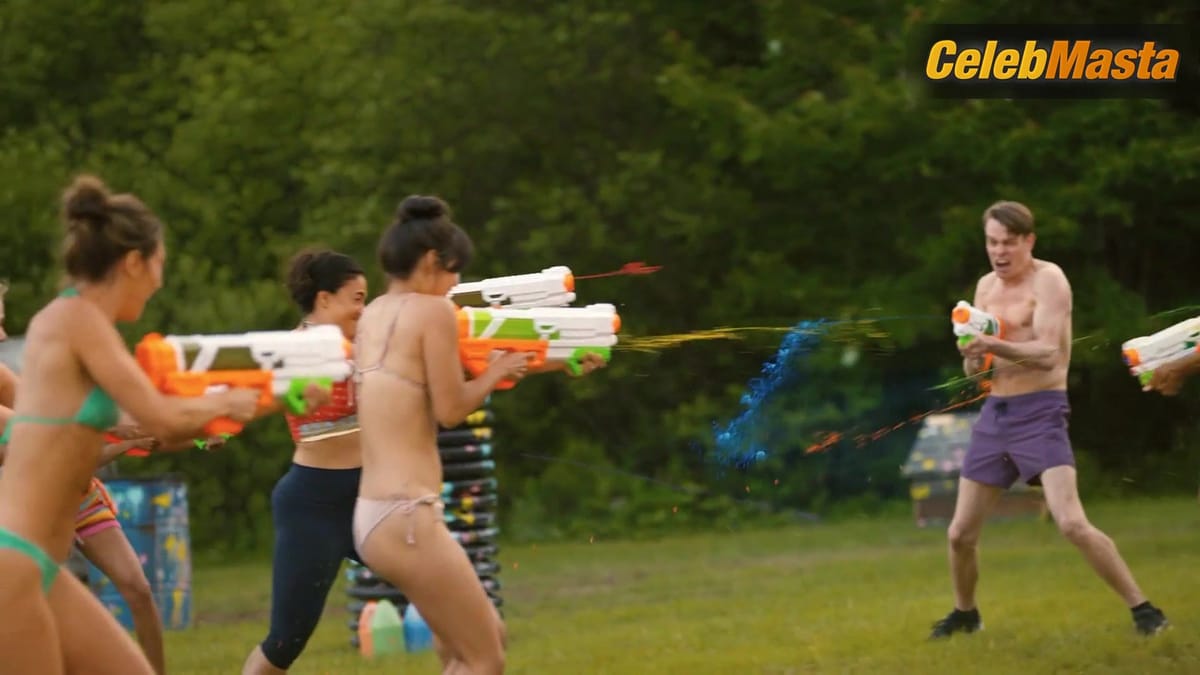 Morgan Holmstrom, Natasha Calis and Emilia McCarthy Swimsuit Scene in Skymed