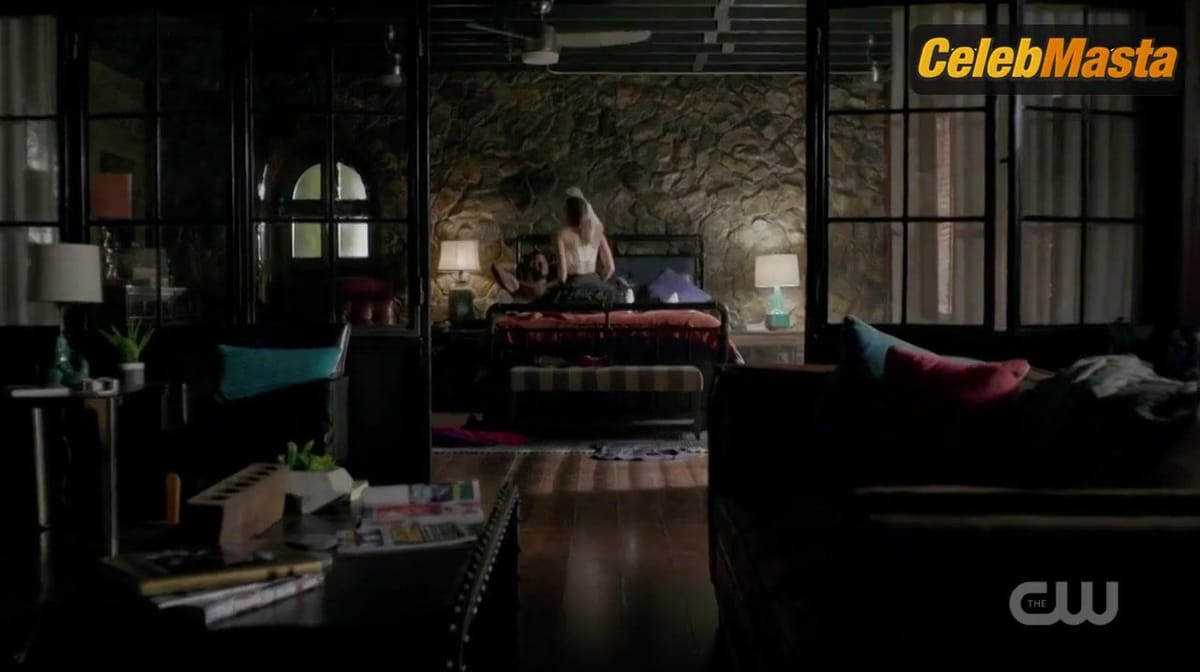 Elizabeth Gillies Underwear Scene on Dynasty
