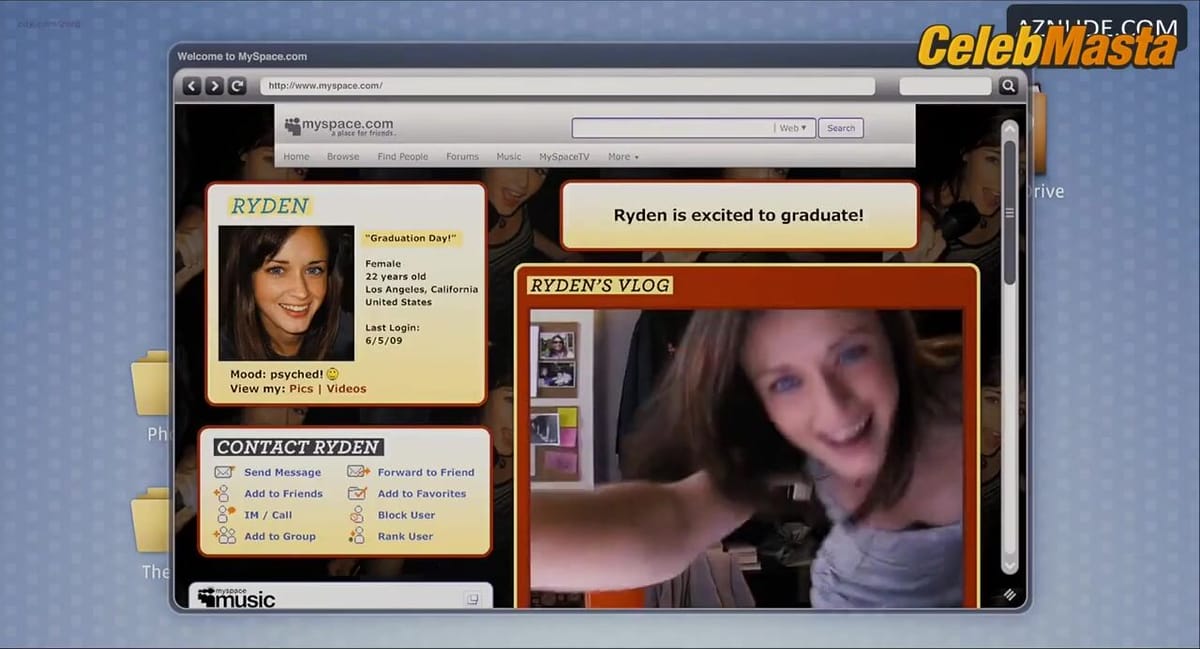 Alexis Bledel's Tits and Bikini Scene in Post Grad