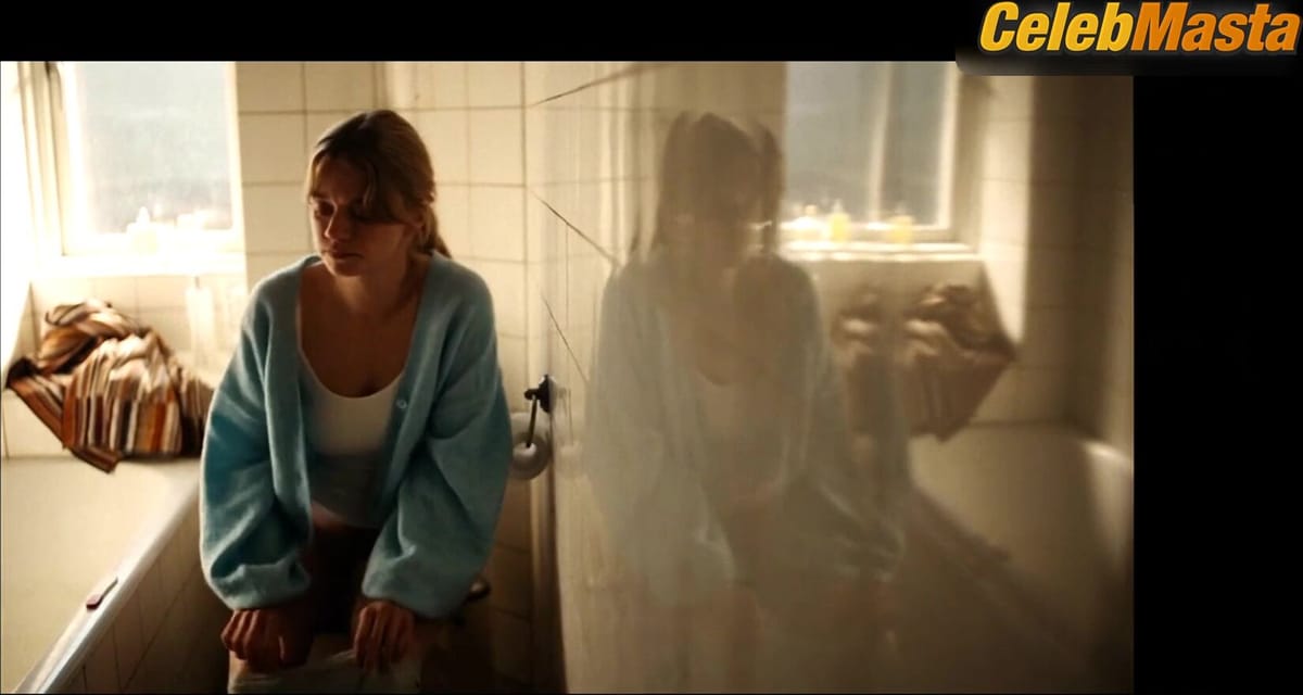 Anna Sogaard Frandsen Underwear and Bush Scene in Eternal