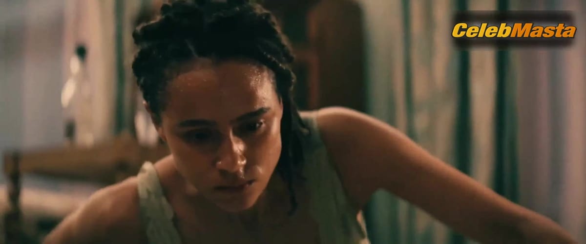 Nathalie Emmanuel Boobs Scene in Confinement