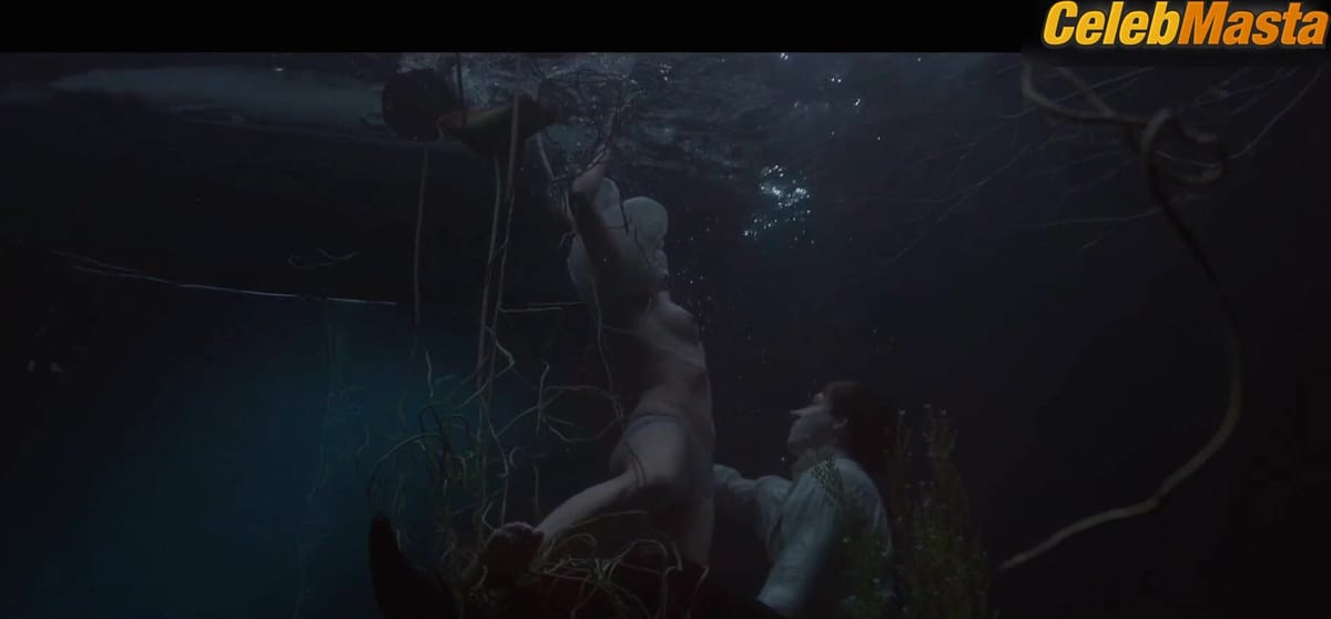 Iben Akerlie's Tits, Underwear Scene in Lake Of Death