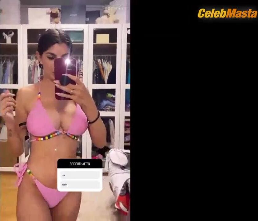 Yeliz Koc Tits, Swimsuit Scene from Yeliz Koc Sexy Instagram Story