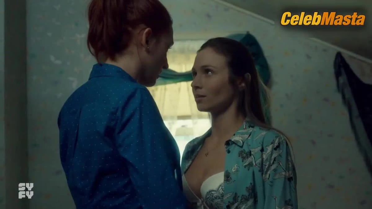 Katherine Barrell and Dominique Provost-Chalkley Show Underwear in Wynonna Earp Lesbian Scene