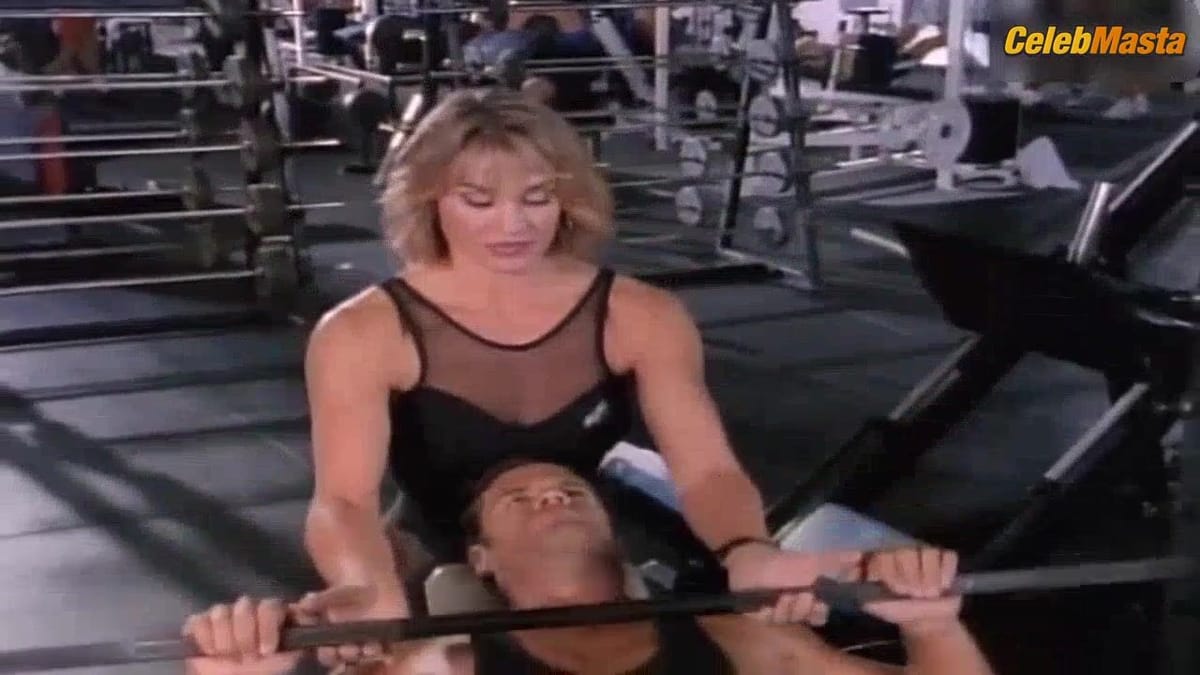 Cory Everson's Tits, Swimsuit Scene in Renegade