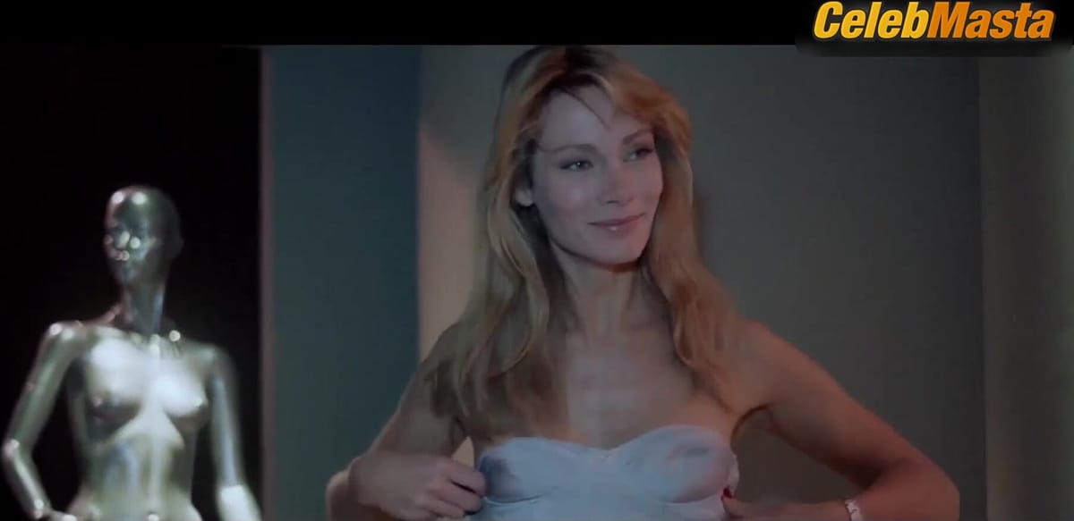 Gioia Scola and Virginia Hey Lesbian, Boobs Scene in Obsession A Taste For Fear