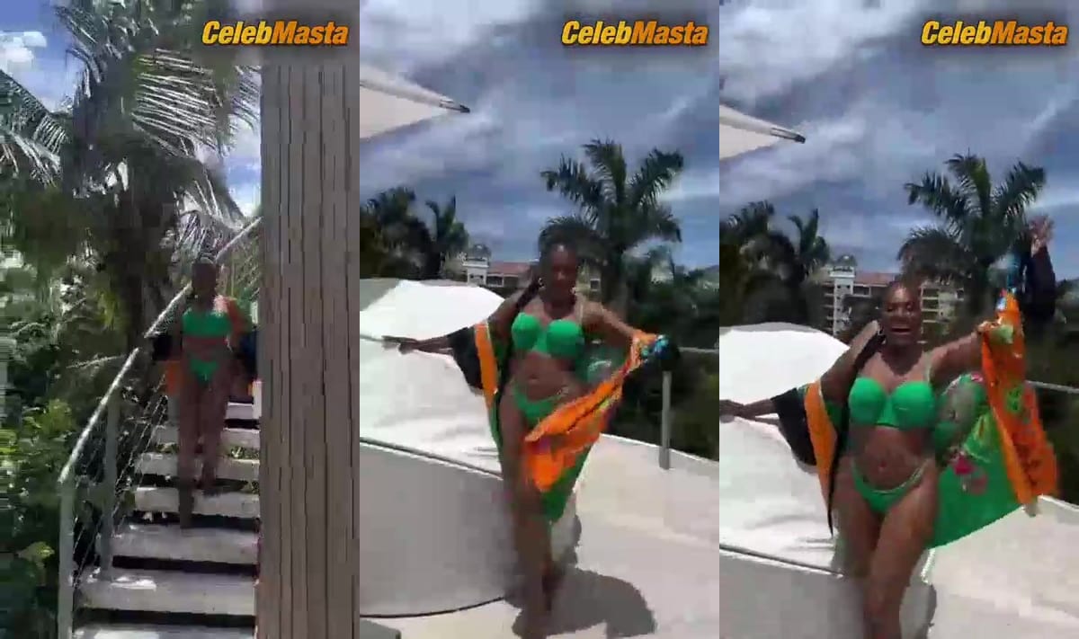 Sheryl Lee Ralph Booty, Thong Scene in Sheryl Lee Ralph Sexy In A Swimsuit In Jamaica