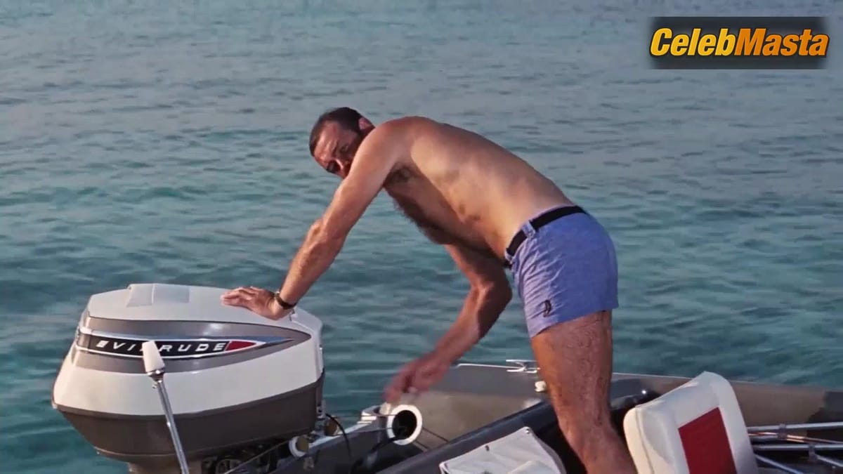 Martine Beswick and Claudine Auger's Swimsuit and Boobs Scene in Thunderball