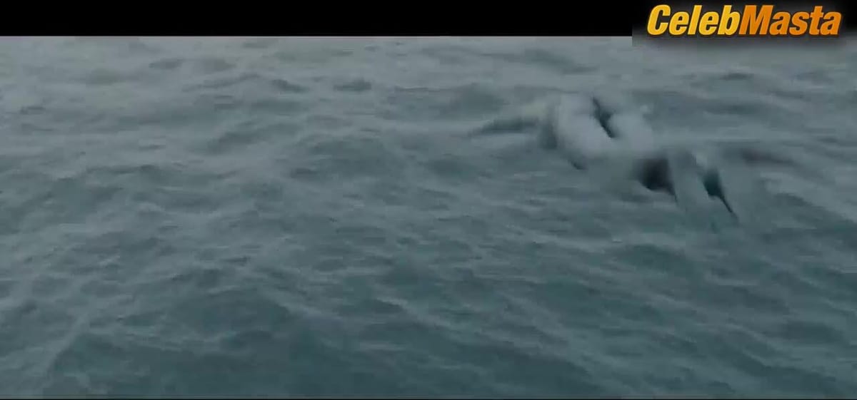 Aura Garrido's CGI Nude Scene in Cold Skin