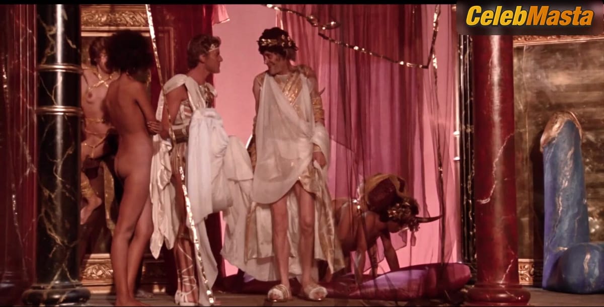 Loretta Young's Boobs, Bush Scene in Caligula