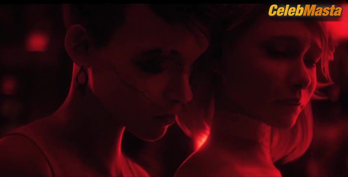 Helen Sadler and Christine Adams Flaunt Tits in Lesbian Scene in Love, Death & Robots