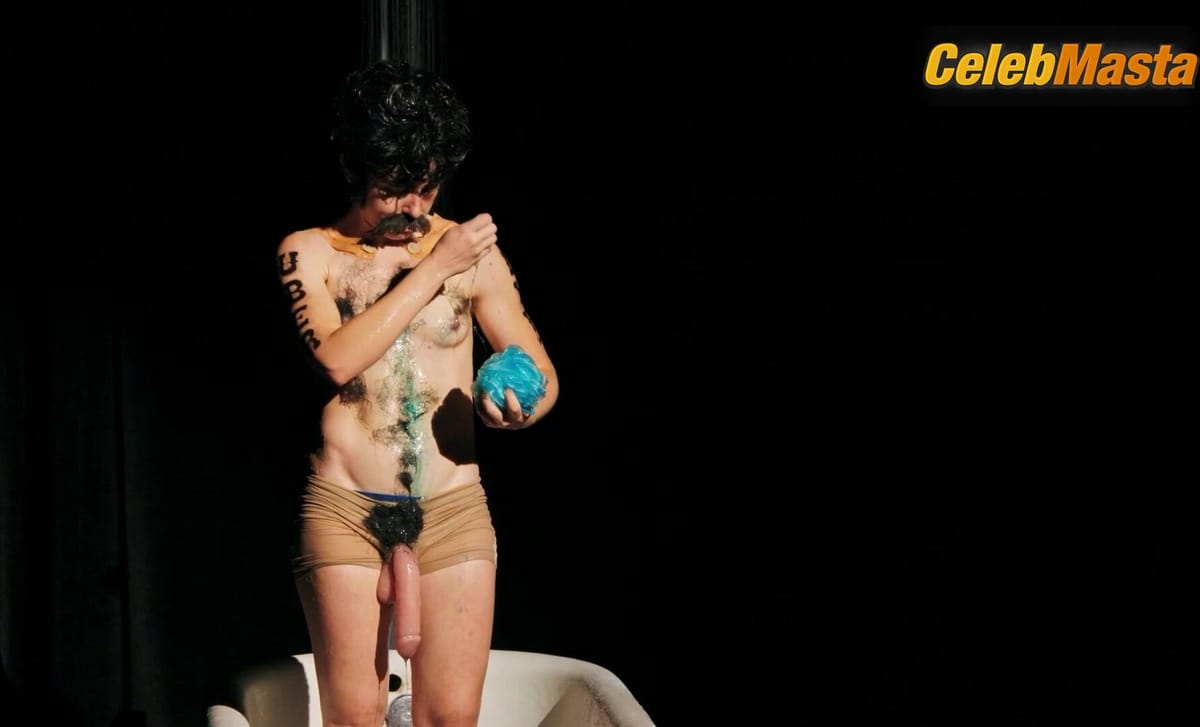 Natalie Palamides Bares Breasts Scene in Natalie Palamides Nate - A One Man Show