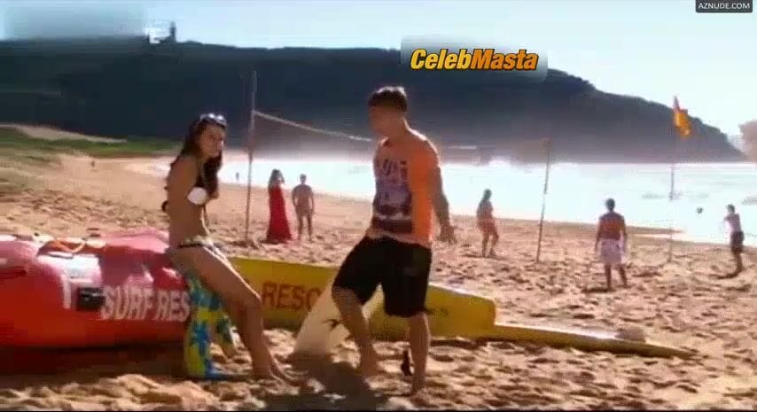 Rhiannon Fish Bares Swimsuit Scene in Home And Away