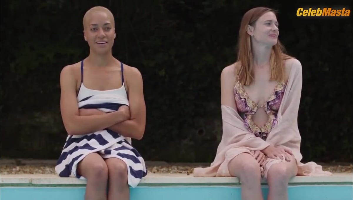 Cush Jumbo and Maeve Dermody's Tits, Bikini Scene in The Beast Must Die