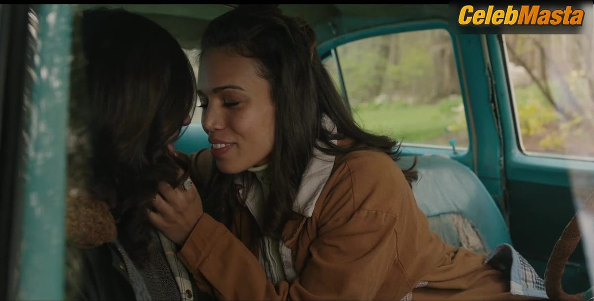 Ciara Renee and Michaela Watkins Lesbian Sex Scene in Paint