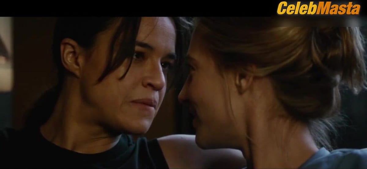 Michelle Rodriguez and Caitlin Gerard's Lesbian Sex Scene in The Assignment