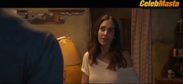 Alison Brie Shows Underwear in a Scene from Freelance